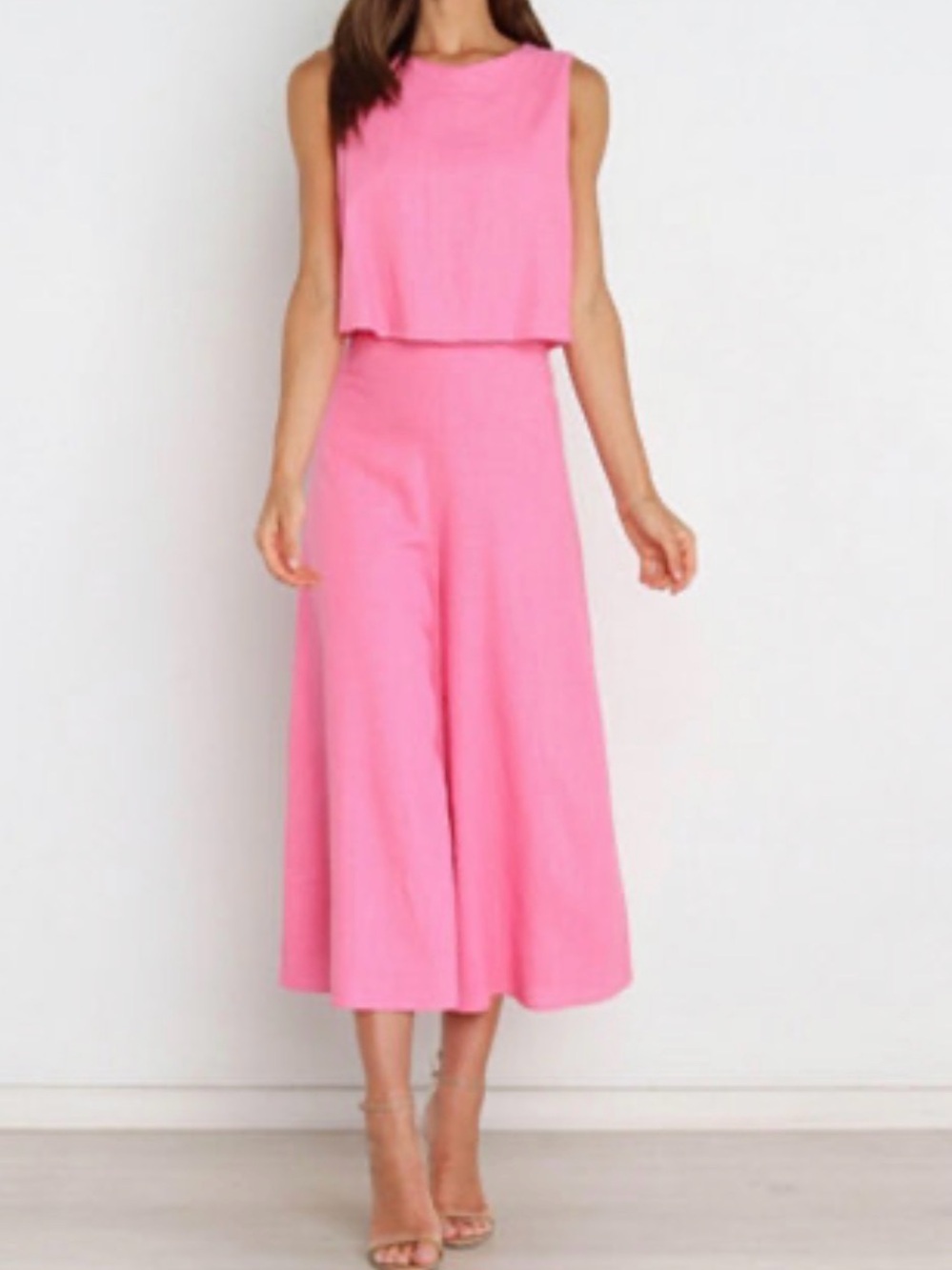 Petal & Pup MVN Femme Jumpsuit Size 0 Pink Linen Blend Wide Leg NEW With Tags - Picture 4 of 16